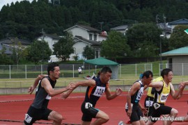 陸上競技４０歳代１００ｍ小山選手26.9.14